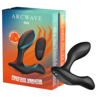 Arcwave Perk - vibračný stimulátor prostaty s diaľkovým ovládaním (čierny)