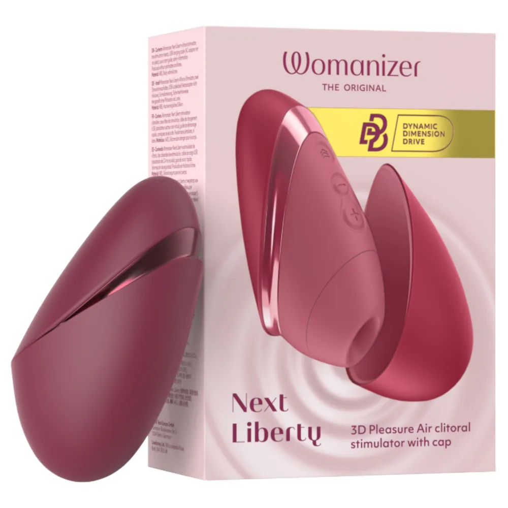 Womanizer Next Liberty - stimulátor klitorisu s tlakovými vlnami (červený)