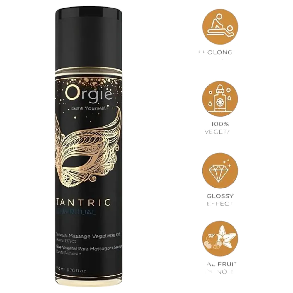Orgie - masážny olej - zmyselná tantra - 200 ml – Obrázok 2