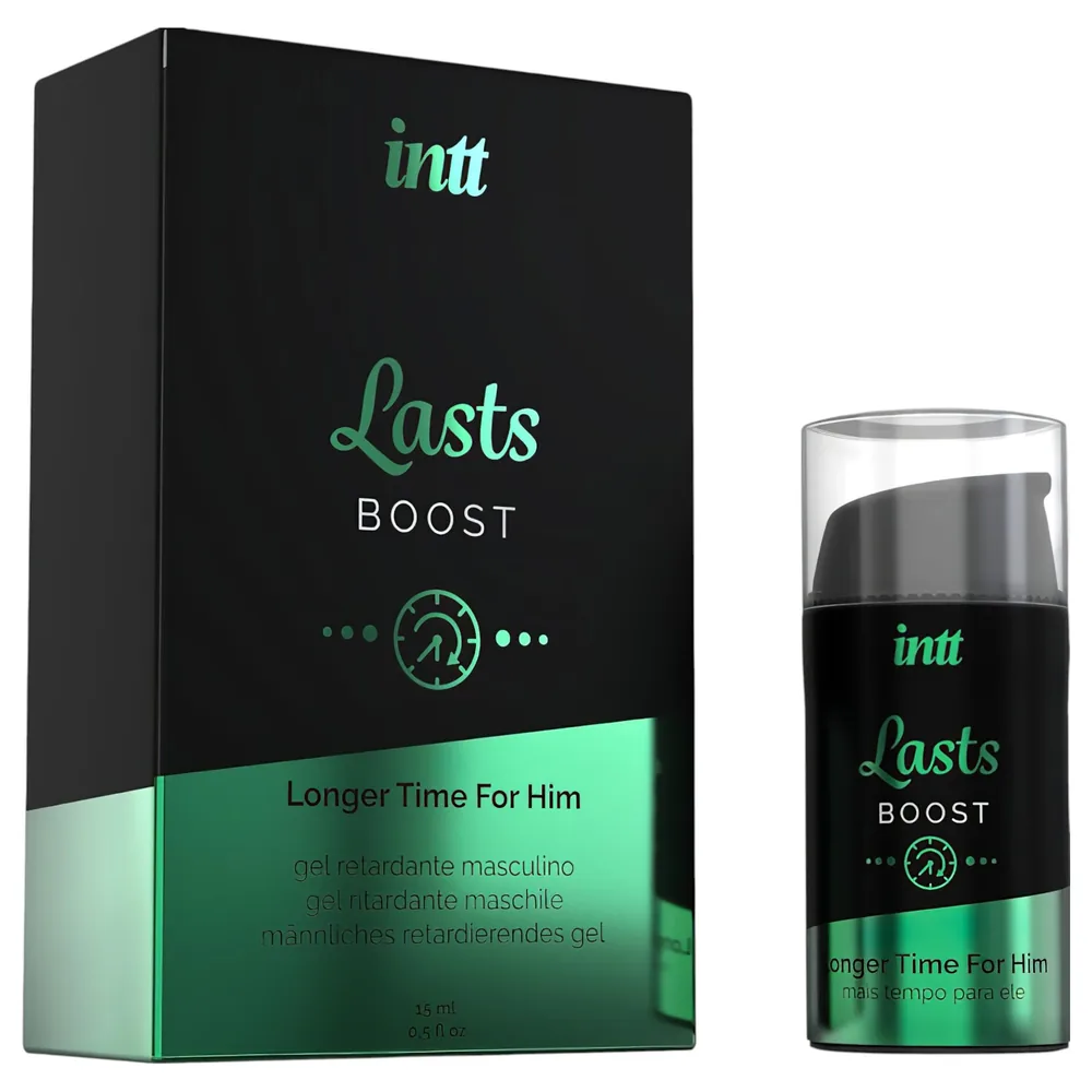 intt Lasts Boost - sprej na oddialenie ejakulácie a zlepšenie erekcie (15 ml)
