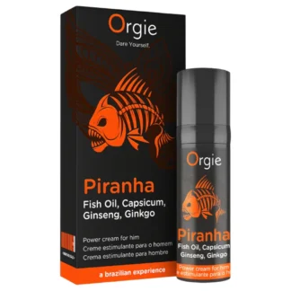 Orgie Piranha Power Cream - Stimulačný krém pre mužov (15 ml)