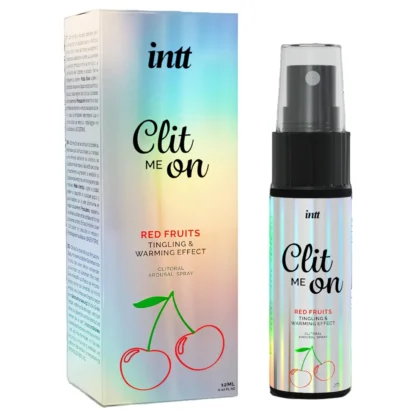 Intt Clit Me On - tekutý vibrátor sprej na klitoris - červené ovocie (12 ml)