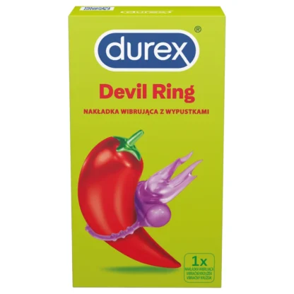 Durex - vibračný erekčný krúžok - Little Devil - fialový