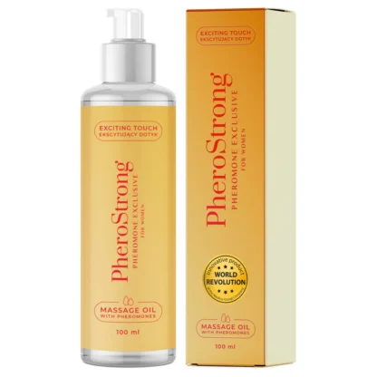 PheroStrong Exclusive - masážny olej pre ženy - 100 ml