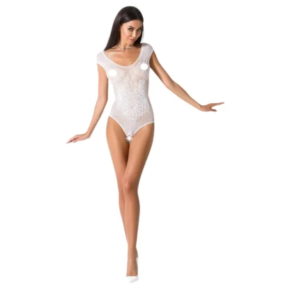 Passion - otvorené sieťované body - biele - S-L