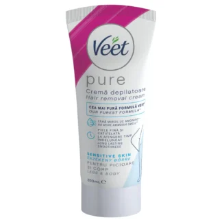 Veet Pure - krém na depiláciu nôh a tela - na citlivú pokožku (200 ml)