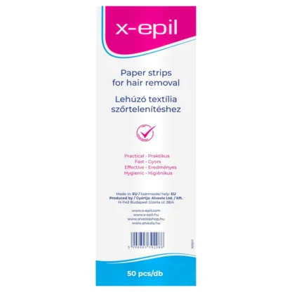 X-Epil - depilačné textilné pásiky - 50 kusov