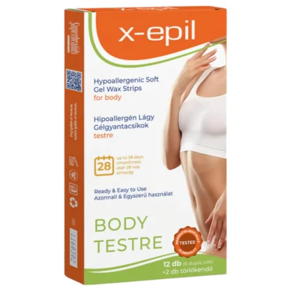 X-Epil - depilačné pásiky na telo - hypoalergénne - 12 ks