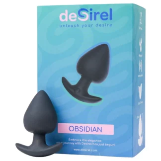 Desirel Obsidian - análny vibrátor ovládaný aplikáciou (čierny)