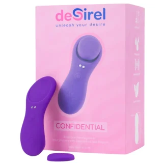 Desirel Confidential - Nohavičkový vibrátor ovládaný aplikáciou (fialový)