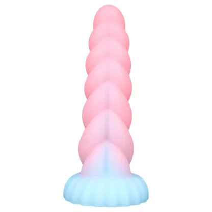 OgazR - dildó svietiace v tme - 22 cm - dúhové