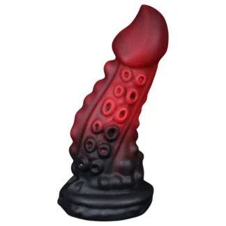 OgazR - dildo v tvare chápadla - 19 cm - červený