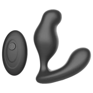 Mroow - prostatický vibrátor s diaľkovým ovládačom (čierny)