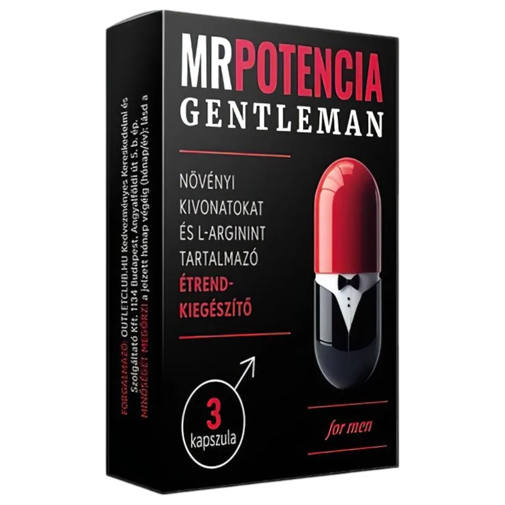 MrPotencia Gentleman - výživový doplnok pre mužov - kapsuly (3 ks)