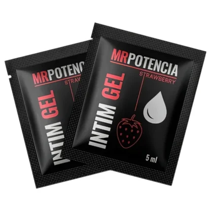 MrPotencia - intímny gél - vodný lubrikant - jahoda 5ml