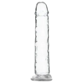 Addiction Crystal - dildo s prísavkou (priehľadné) - 18 cm