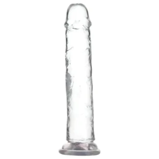 Addiction Crystal - dildo s prísavkou (priehľadné) - 20 cm