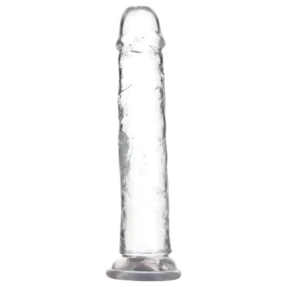 Addiction Crystal - dildo s prísavkou (priehľadné) - 20 cm