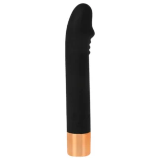 Charming Vibe Dick - vibrátor na G-bod - nabíjateľný - čierny
