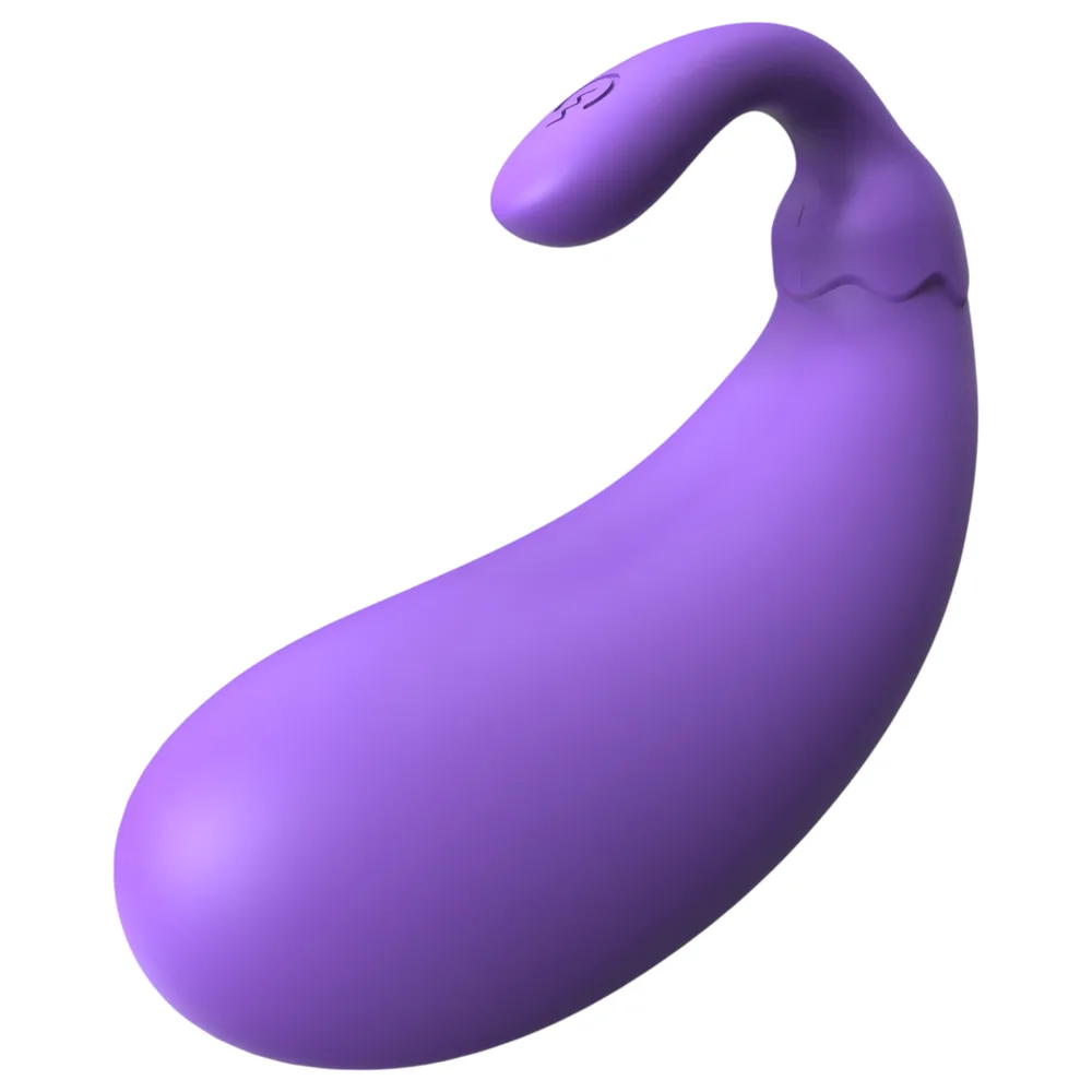 Sex HD - vibračné vajíčko v tvare baklažánu - fialová