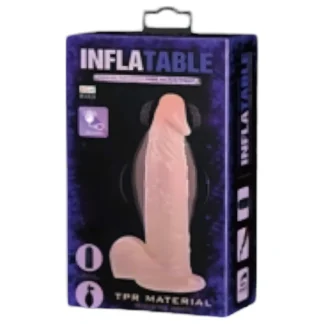 Baile Inflatable - nafukovací realistický vibrátor (prírodná farba)