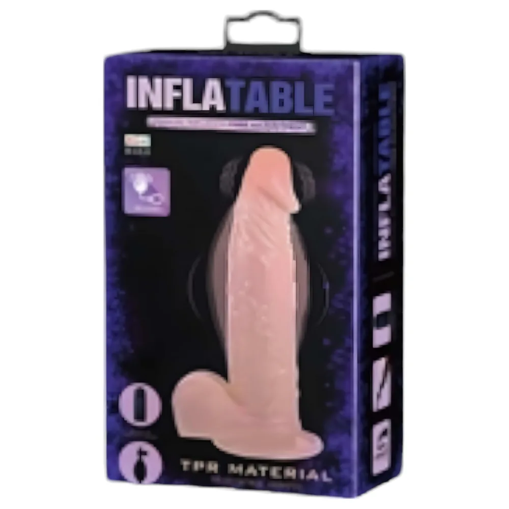 Baile Inflatable - nafukovací realistický vibrátor (prírodná farba)