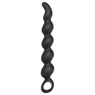 Sex HD Steven - análny dildo s perlami (čierny)