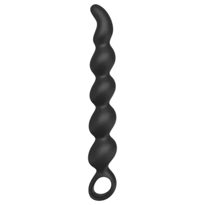 Sex HD Steven - análny dildo s perlami (čierny)