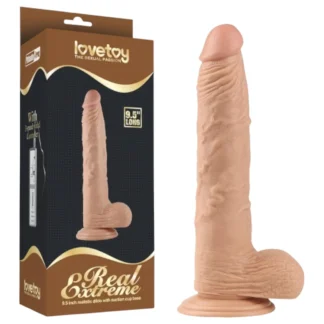 Lovetoy Real Extreme - dildó s prísavkou - 24 cm