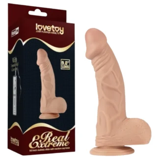 Lovetoy Real Extreme - dildo s prísavkou - 23 cm (prírodné)