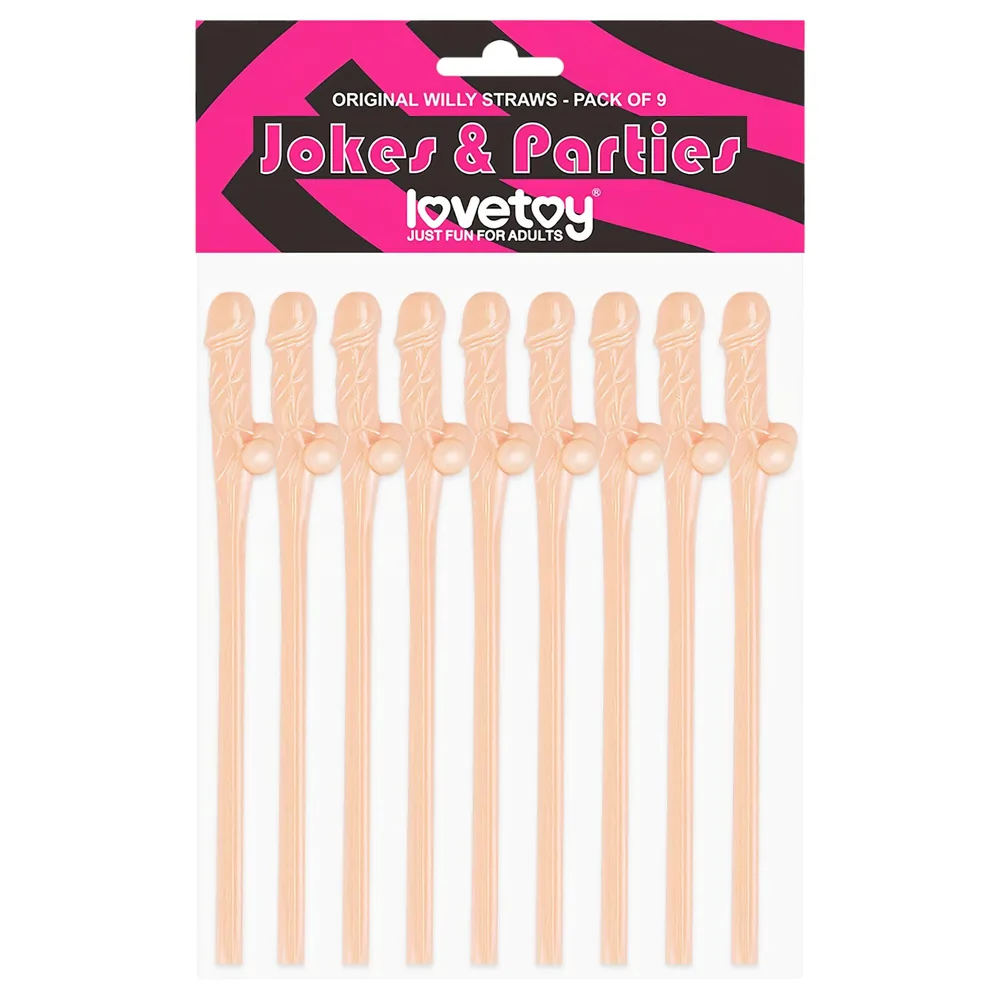 Lovetoy - realistické slamky v tvare penisu - béžová