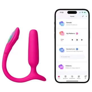 Lovense Lush Anal - análne vibračné vajíčko ovládané aplikáciou, s LED - ružové