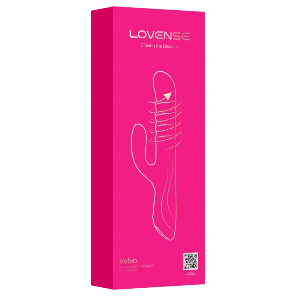 Lovense Velvo - aplikáciou ovládaný perlový vibrátor (ružový)