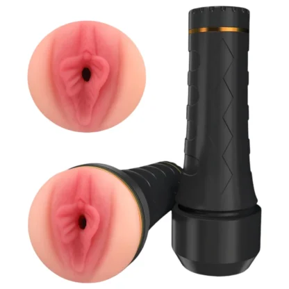 Tracy's Dog Cup - realistická umelá vagína masturbátor (čierno-prírodná)
