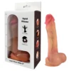FeelSkin - ultra realistický dildo so semenníkmi - naturál (21 cm)