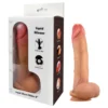 FeelSkin - ultra realistický dildo s semenníkmi (prírodný, 17 cm)