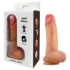 FeelSkin - ultra realistický dildó so semenníkmi (prírodný, 12,5 cm)