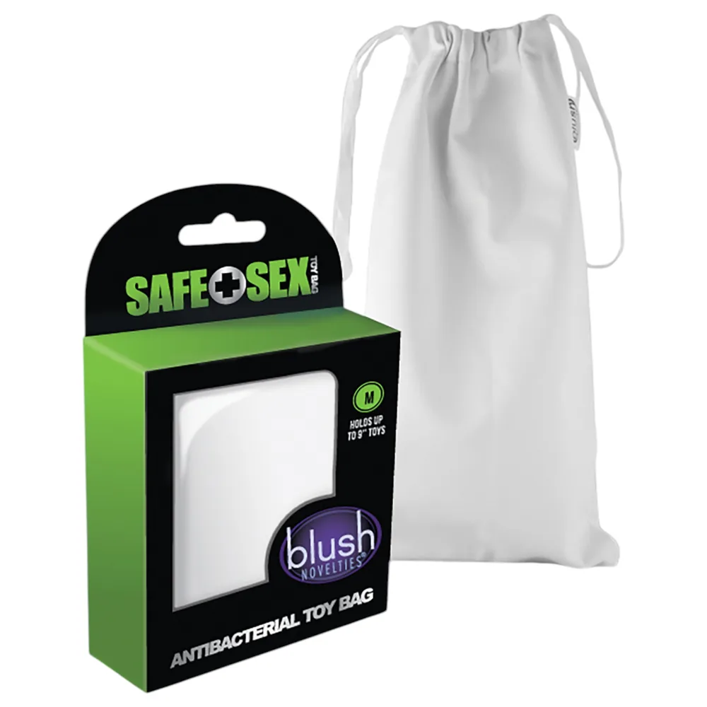 Safe Sex - antibakteriálna diskrétna úložná taška (biela, M)