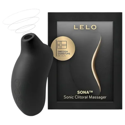 LELO Sona - stimulátor klitorisu s vlnami - čierny