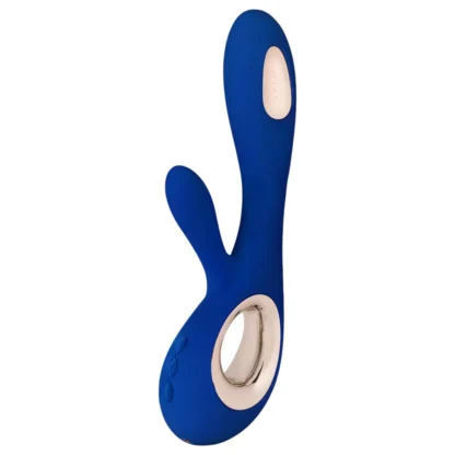 LELO Soraya Wave - vibrátor s pohyblivou hlavou a klitorálnym ramenom - modrý