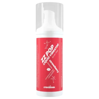 Crushious ZZ Pop - bozkávateľný tekutý vibrátor jahoda (30 ml)