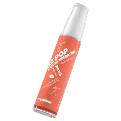 Crushious ZZ POP - jedlý tekutý vibrátor, broskyňa (10 ml)