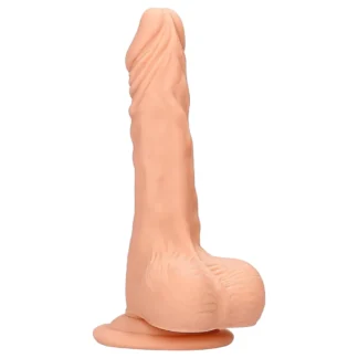 RealRock - realistický dildó s semenníkmi - 17 cm - telová farba