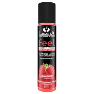 LuxuriA Feel Strawberry - lubrikant na vodnej báze - jahoda (60 ml)