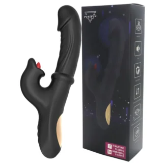 Wilson - vibračný stimulátor klitorisu s tlačnou pákou (čierny)