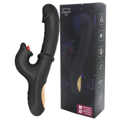 Wilson - vibračný stimulátor klitorisu s tlačnou pákou (čierny)