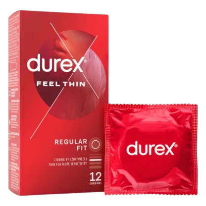 Durex Feel Thin - ultra tenké kondómy - prirodzený pocit - 12 ks