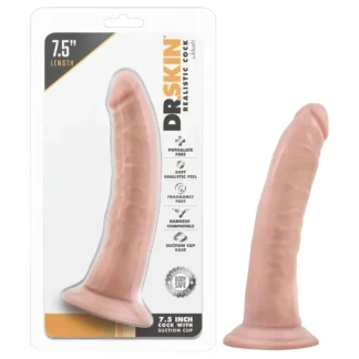 Dr. Skin - realistický dildó s prísavkou - telová farba 17,5 cm
