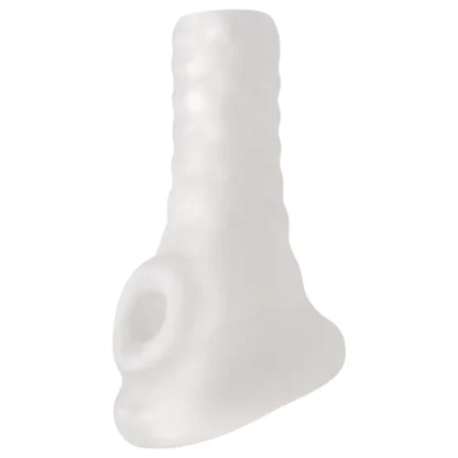 Perfect Fit Breeder - otvorený návlek na penis - 10 cm - biely