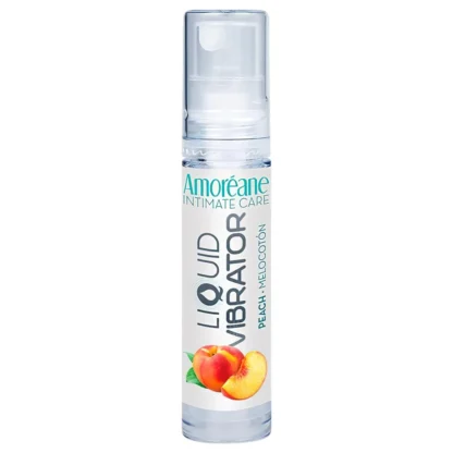 Amoréane - tekutý vibračný stimulačný lubrikant broskyňa (10 ml)